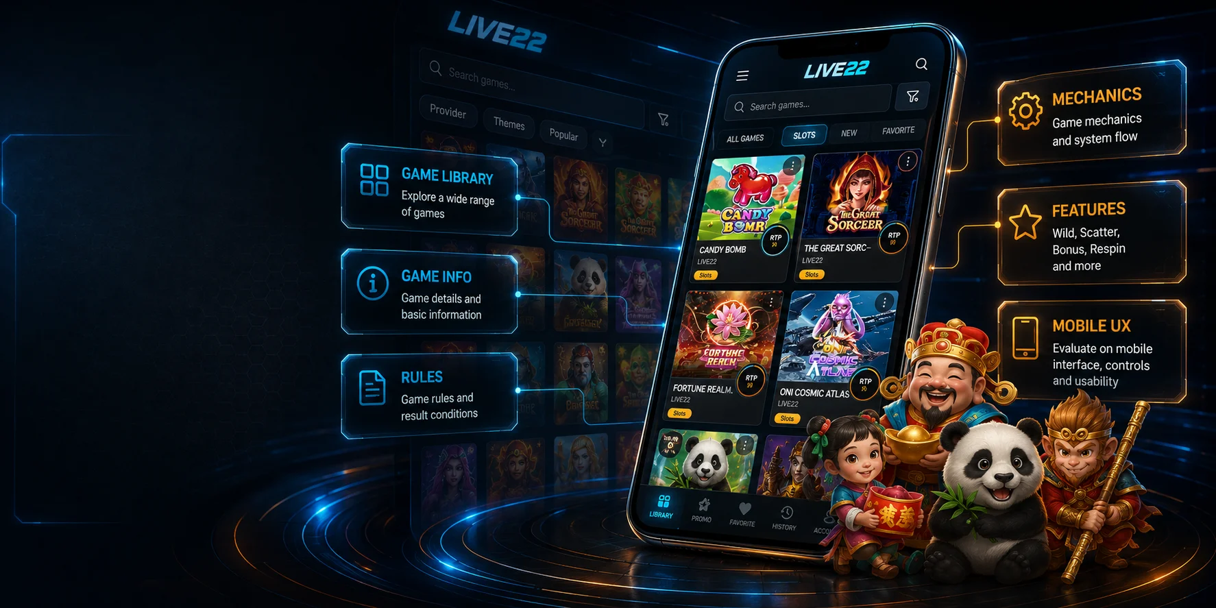ทดลอง LIVE22 สำรวจคลังเกม ฟีเจอร์ และ Mobile UX ก่อนเลือกเกม