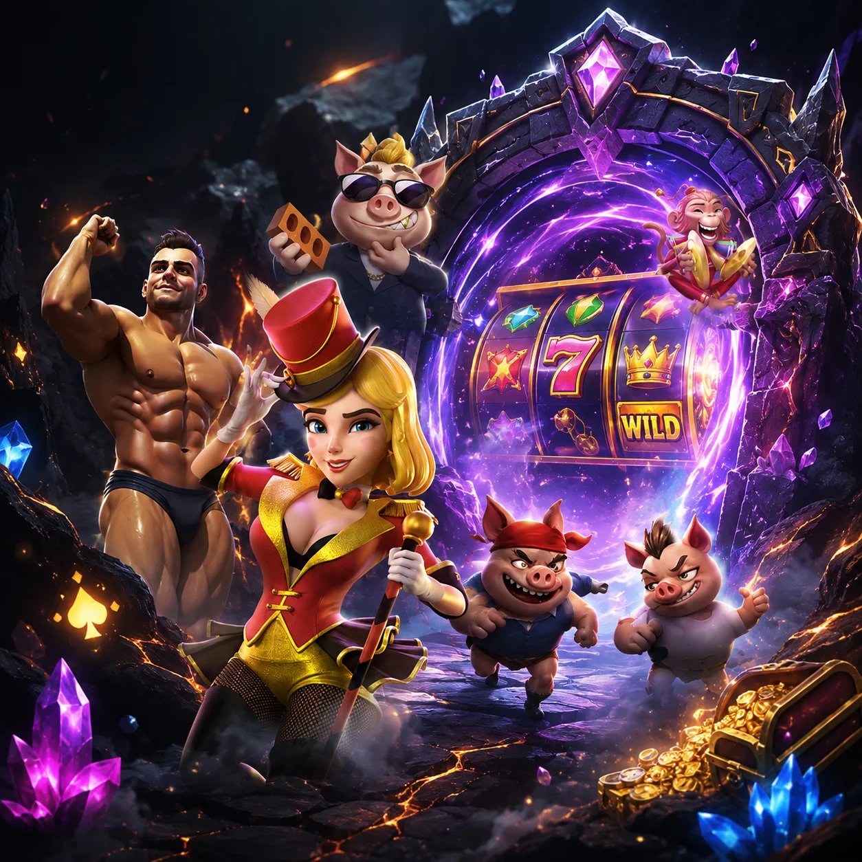 เกมสล็อตแฟนตาซีและผจญภัยที่เน้นตัวละครและเนื้อเรื่อง